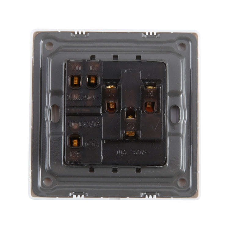 185-265V Multifunctional Wall Switch 86mm with Three-hole Power Socket