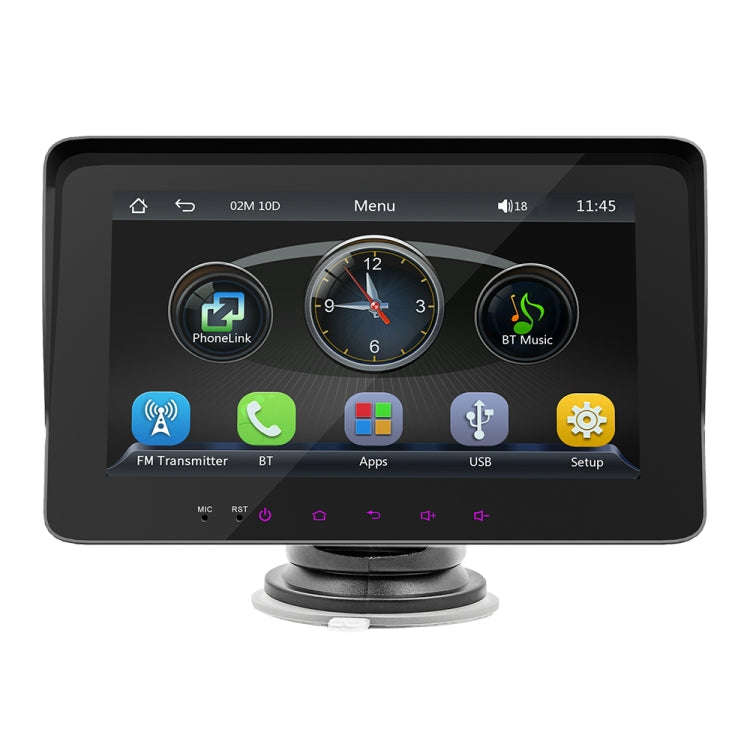 B5310 7 inch Portable Car MP5 Player Support CarPlay / Android Auto(Black)