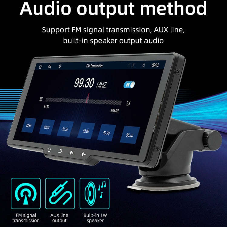 B5314 9.38 inch Portable Car MP5 Player Support CarPlay / Android Auto(Black)