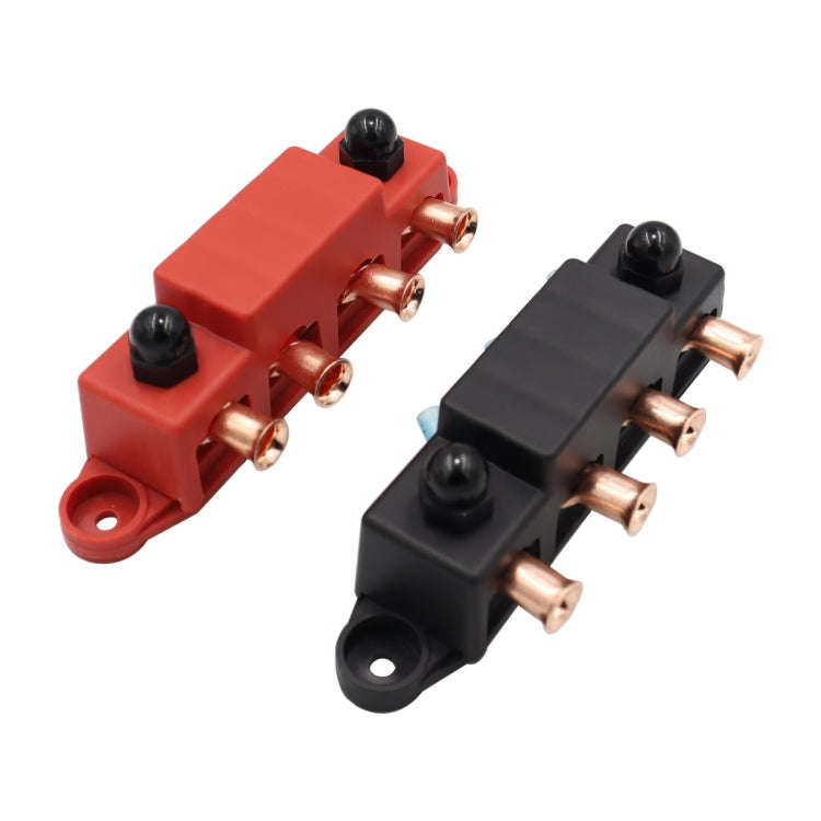 CP-4018 M10+M8 Power Distribution Block Terminal Studs Set with Terminals(Black + Red)