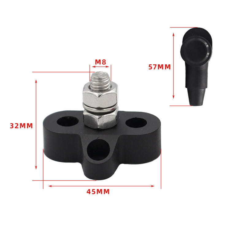 CP-4166 M8 Single Stud Battery Terminal(Black + Red)