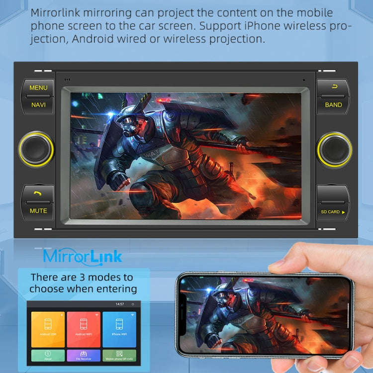 For Ford Transit 7 inch Android Navigation Machine Supports WiFi / GPS / RDS, Specification:2GB+3...
