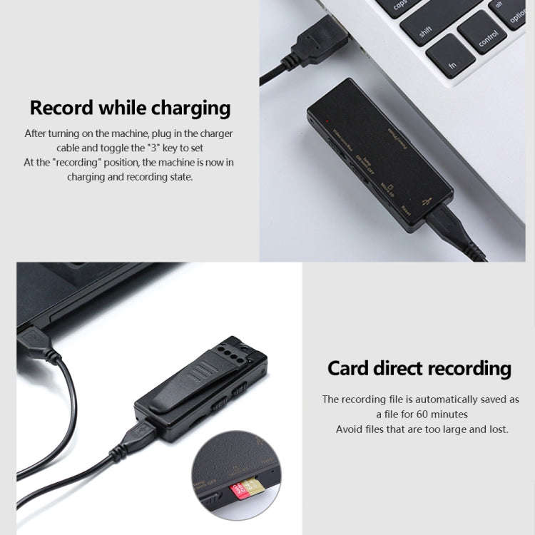Z8 HD 1080P Surveillance Camera Recorder Pen with Clip(Black)