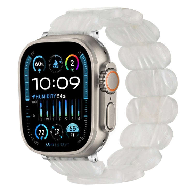 For Apple Watch Ultra 49mm Stretch Rope Resin Watch Band(Fluorescent Color)