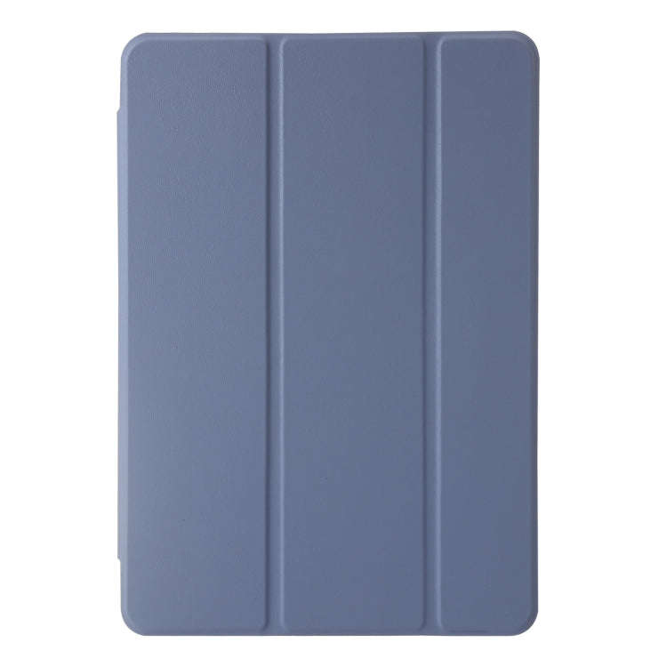 For Huawei Matepad 11 2021 / 2023 Clear Acrylic 3-Fold Leather Tablet Case(Lavender Purple)