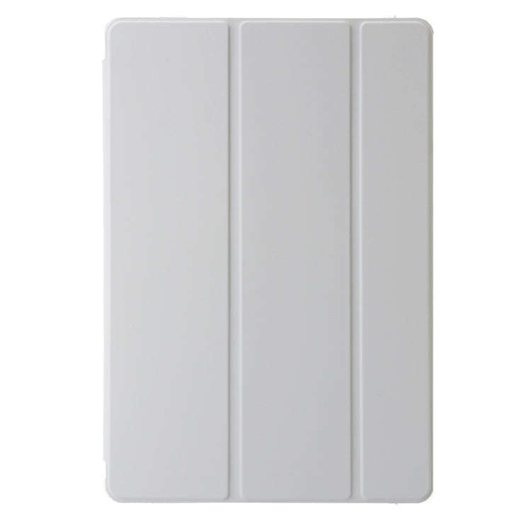 For Huawei Matepad 11 Pro 2022 Clear Acrylic 3-Fold Leather Tablet Case(Grey)