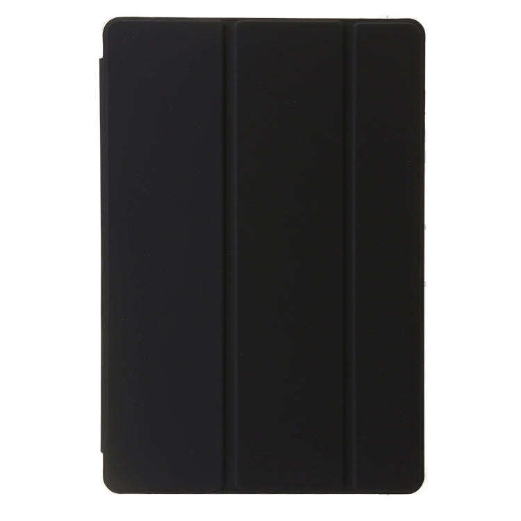 For Huawei Matepad 11 Pro 2024 Clear Acrylic 3-Fold Leather Tablet Case(Black)