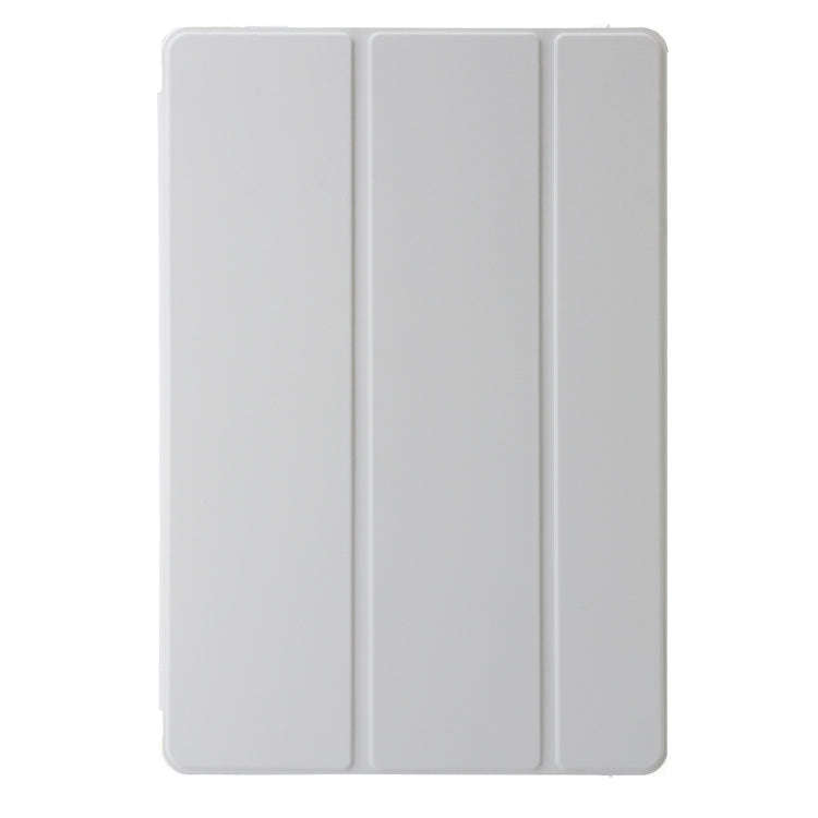 For Huawei MatePad Pro 13.2 2023 Clear Acrylic 3-Fold Leather Tablet Case(Grey)
