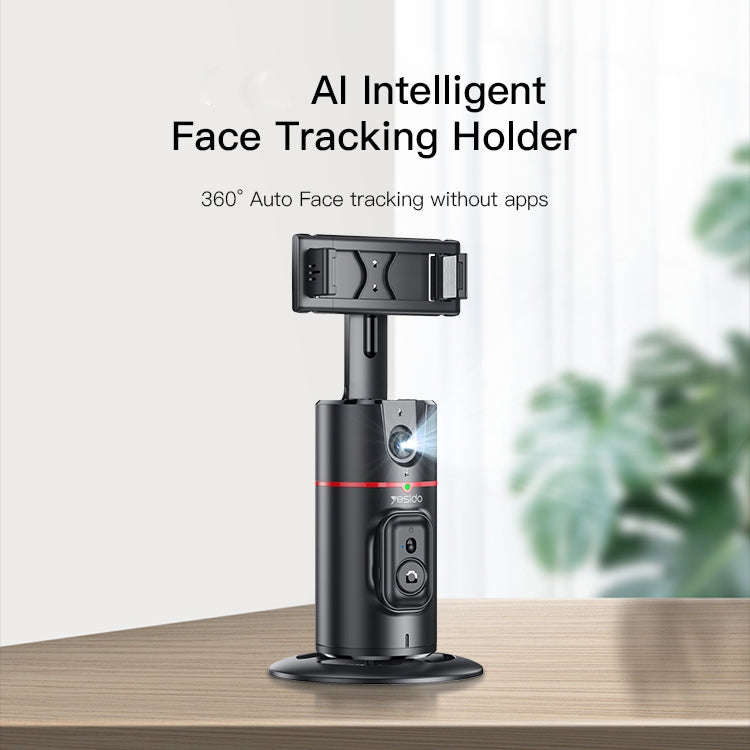 YESIDO SF16 360 Degree Al Auto Face Tracking PTZ Bracket(Black)