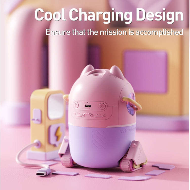 MJ066 220ML Portable Desktop Cute Cartoon Tank Car Air Humidifier with LED Lights, Model:USB(Green)