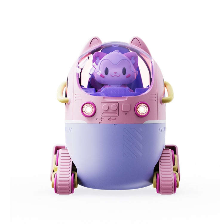 MJ066 220ML Portable Desktop Cute Cartoon Tank Car Air Humidifier with LED Lights, Model:Recharge...