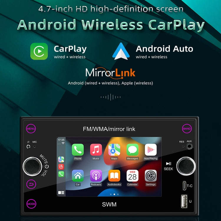 A3121 Android 12 GPS Navigation Car Multimedia Player, 1GB+32GB, Support iOS CarPlay / Android Au...