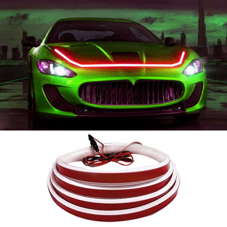 Car Startup Scan Through Hood LED Daytime Running Atmosphere Light, Length:1.8m(Red Light)