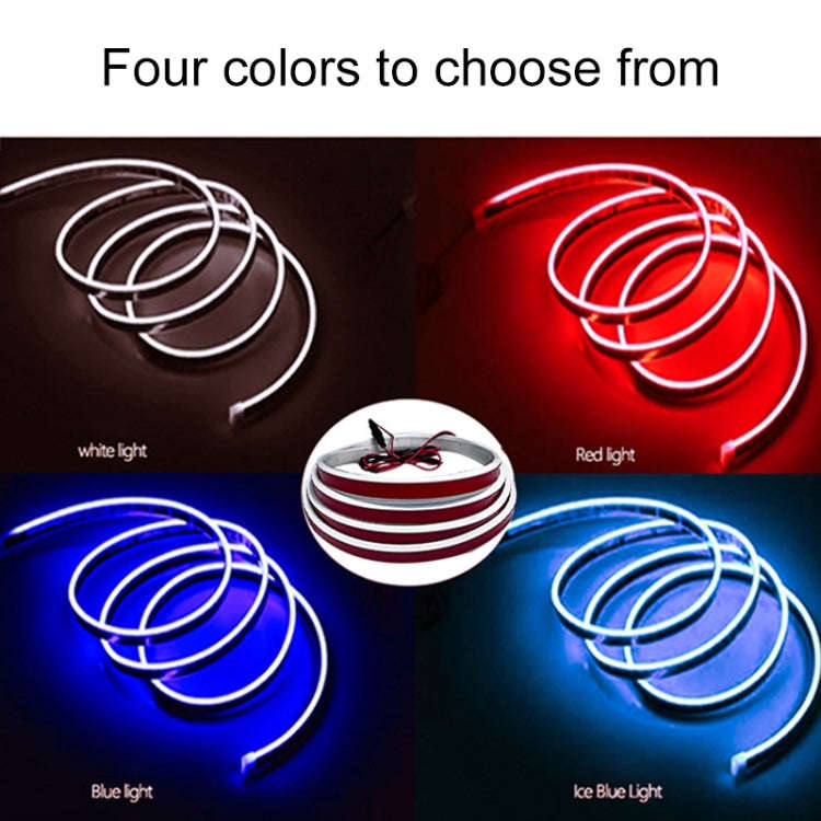 Car Startup Scan Through Hood LED Daytime Running Atmosphere Light, Length:1.2m(White Light)