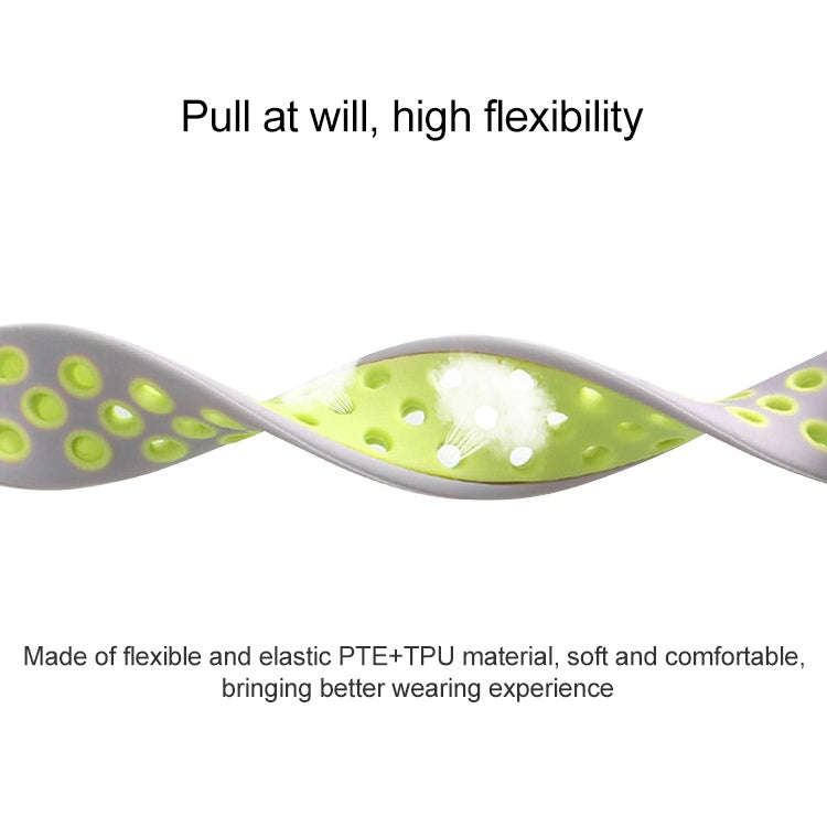 For Xiaomi Mi Band 5 Two-tone Silicone Breathable Watch Band(Teal White)