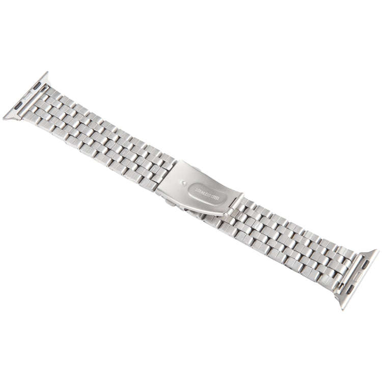 For Apple Watch Ultra 2 49mm 22mm Ultra-thin Five Beads Stainless Steel Watch Band(Silver)