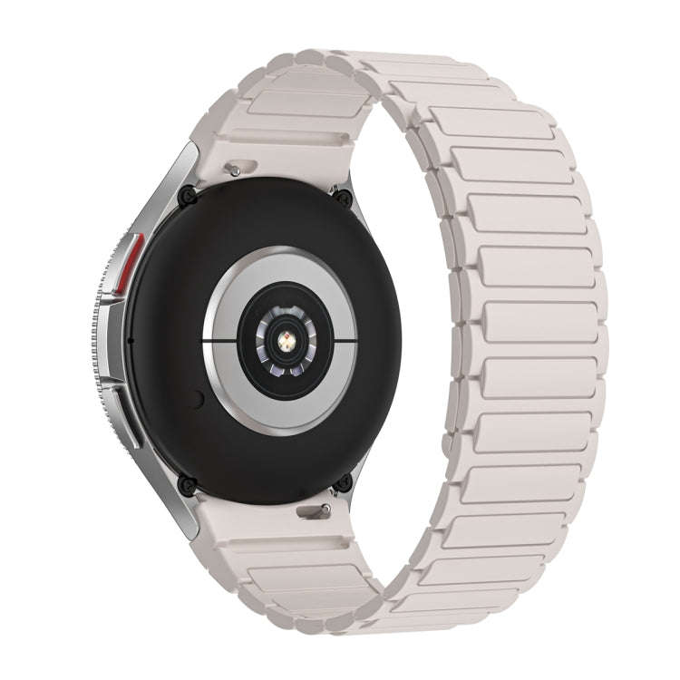 For Samsung Galaxy Watch 6 / 5 / 4 Magnetic Loop Silicone Watch Band(Starlight Color)