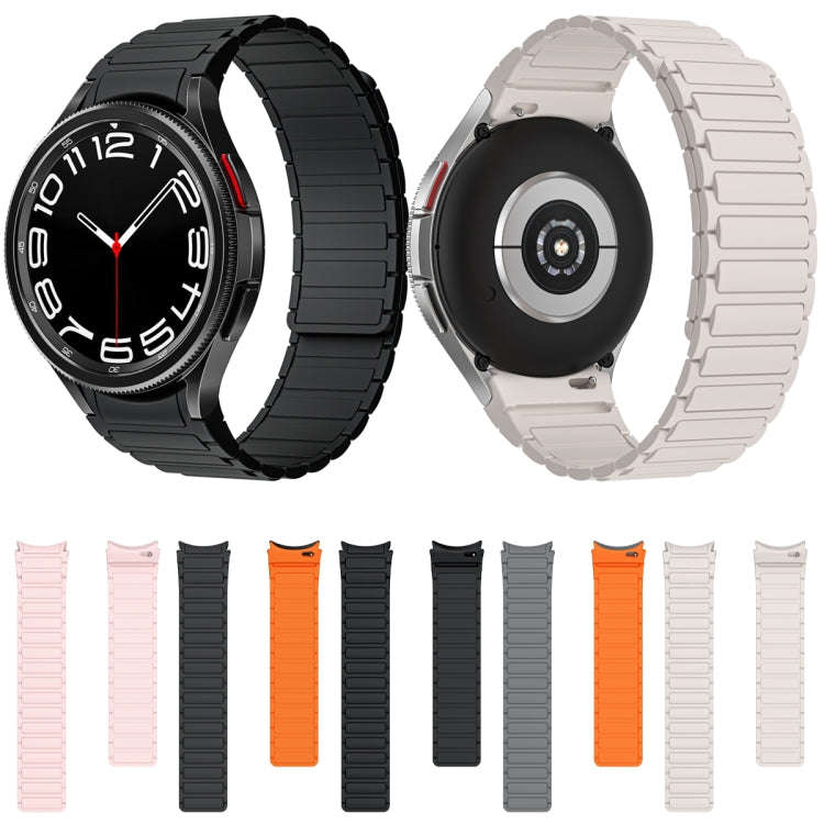 For Samsung Galaxy Watch 6 / 5 / 4 Magnetic Loop Silicone Watch Band(Starlight Color)