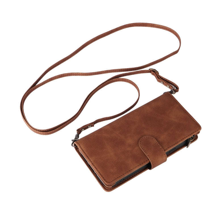 For Google Pixel 9 Pro Multifunctional Multi-Card Wallet Phone Leather Case(Brown)