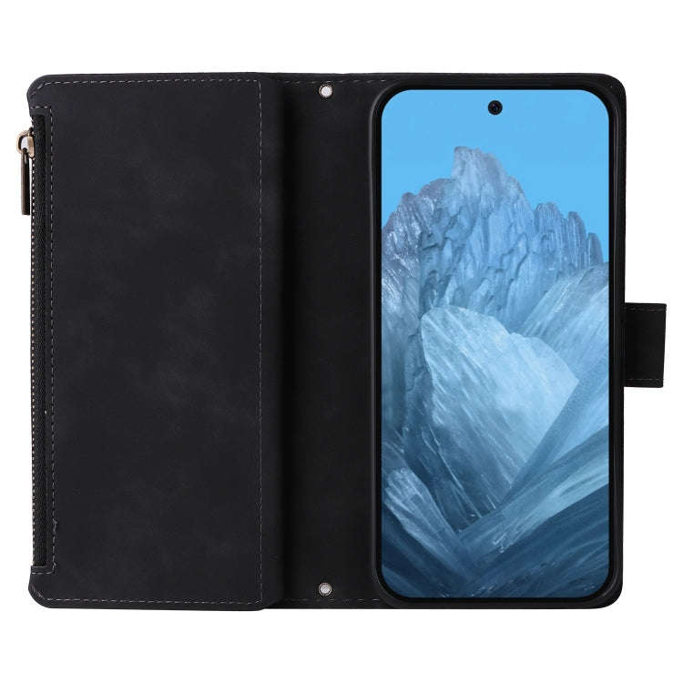 For Google Pixel 9 Multifunctional Multi-Card Wallet Phone Leather Case(Black)