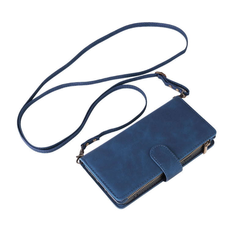 For Google Pixel 9 Multifunctional Multi-Card Wallet Phone Leather Case(Blue)