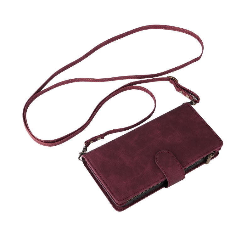 For Google Pixel 9 Multifunctional Multi-Card Wallet Phone Leather Case(Wine Red)