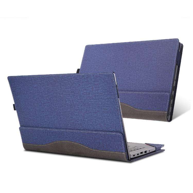 For Lenovo ThinkPad E16 Gen 2 / Gen1 2023 Laptop Leather Shockproof Protective Case(Dark Blue)