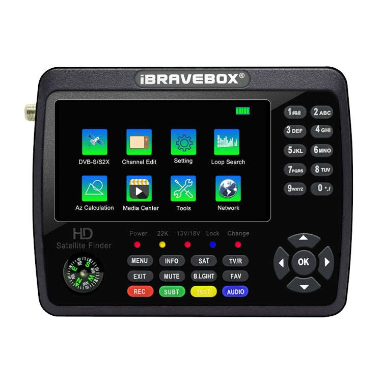 iBRAVEBOX V10 Finder Max 4.3 inch Display Digital Satellite Meter Signal Finder, Support DVB-S/S2...