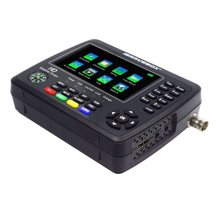 iBRAVEBOX V10 Finder Max+ 4.3 inch Display Digital Satellite Meter Signal Finder, Support DVB-S/S...