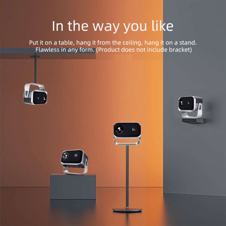 A003 150 Lumens 1280x720P 360 Degree Rotating LED Mini Same Screen Projector, Specification:US Plug