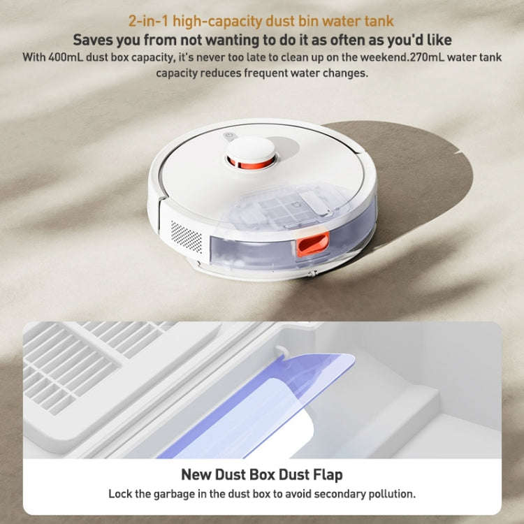 Original Xiaomi Mijia 3C Enhanced Robot Vacuum Cleaner Automatic Sweeping Mopping, US Plug(White)