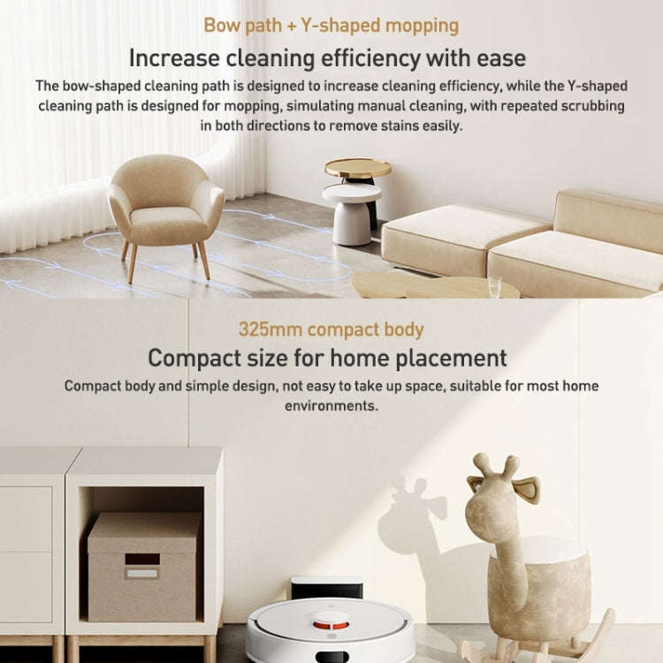Original Xiaomi Mijia 3C Enhanced Robot Vacuum Cleaner Automatic Sweeping Mopping, US Plug(White)