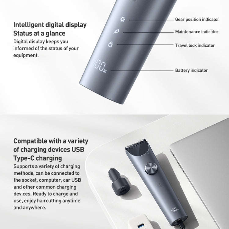 Original Xiaomi Mijia Hair Trimmer Clipper 2 Professional Clippers Titanium Alloy Blade Rechargea...