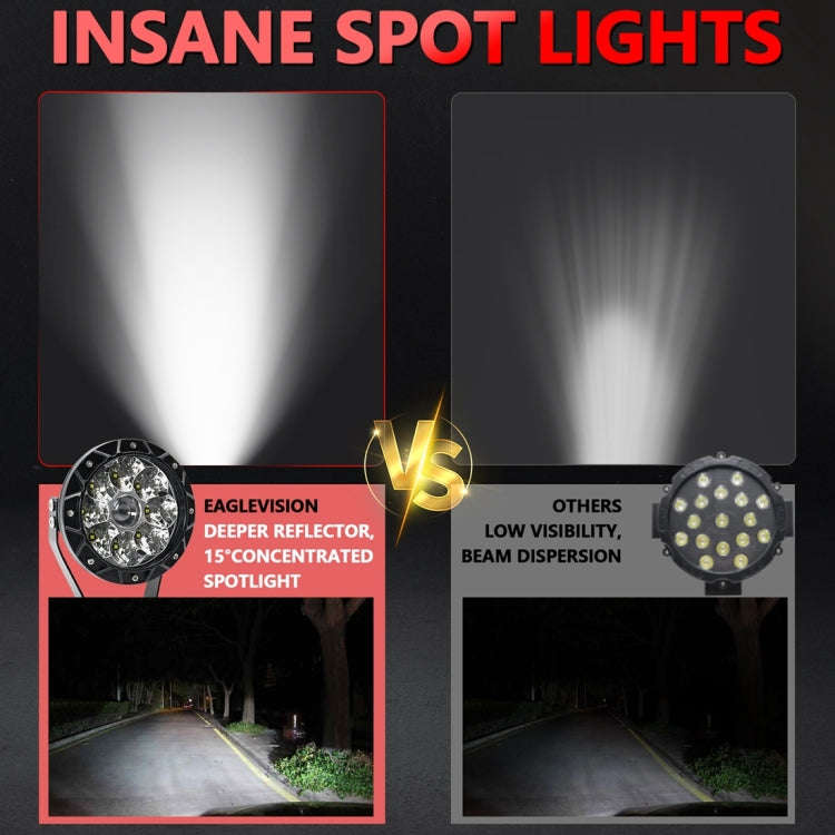 E16 38W 4000LM / 6000K 5 inch Off-road Vehicle Round Work Light(White Light)