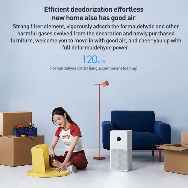 Original Xiaomi Mijia Smart Air Purifier 4 Lite Antibacterial Aldehyde Removal, US Plug(White)
