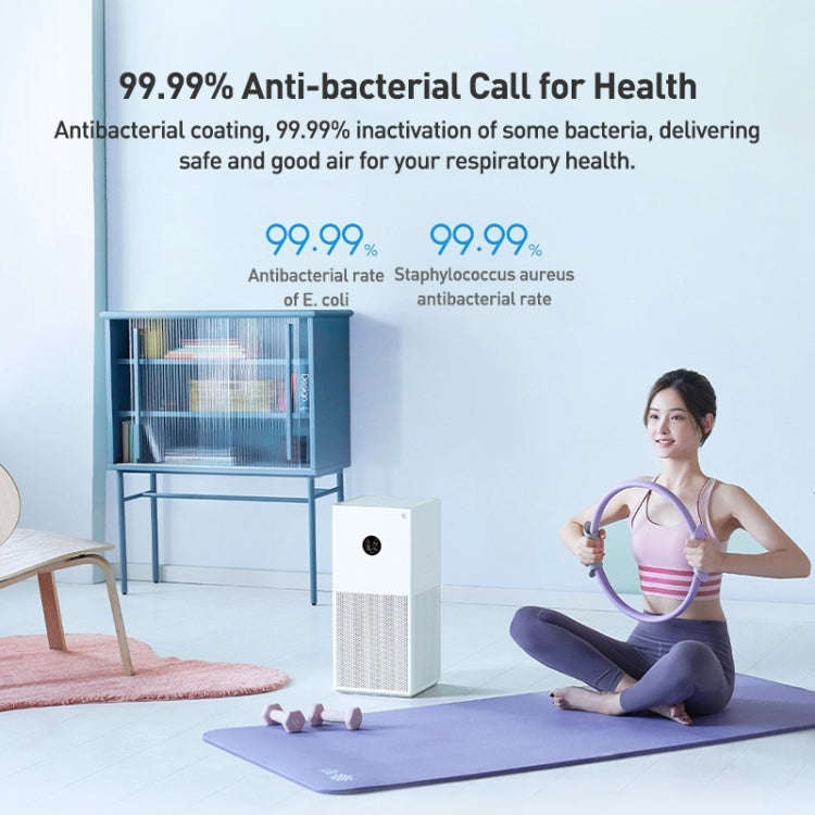 Original Xiaomi Mijia Smart Air Purifier 4 Lite Antibacterial Aldehyde Removal, US Plug(White)