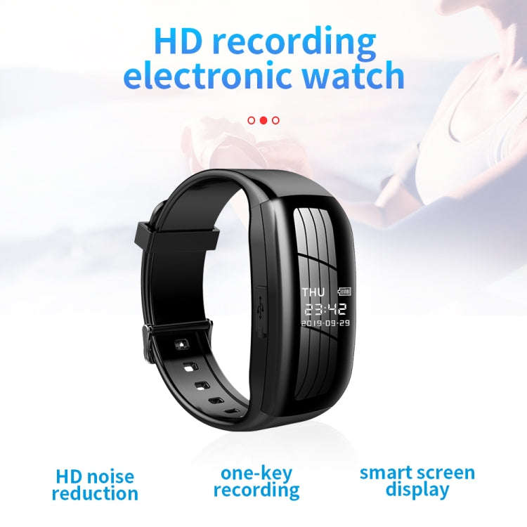 JNN C5 HD Noise Reduction Smart Recording Electronic Bracelet, Capacity:64GB
