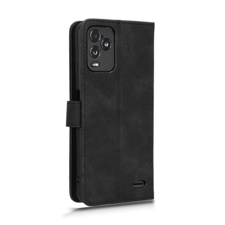 For BLU View 5 Pro Skin Feel Magnetic Flip Leather Phone Case(Black)