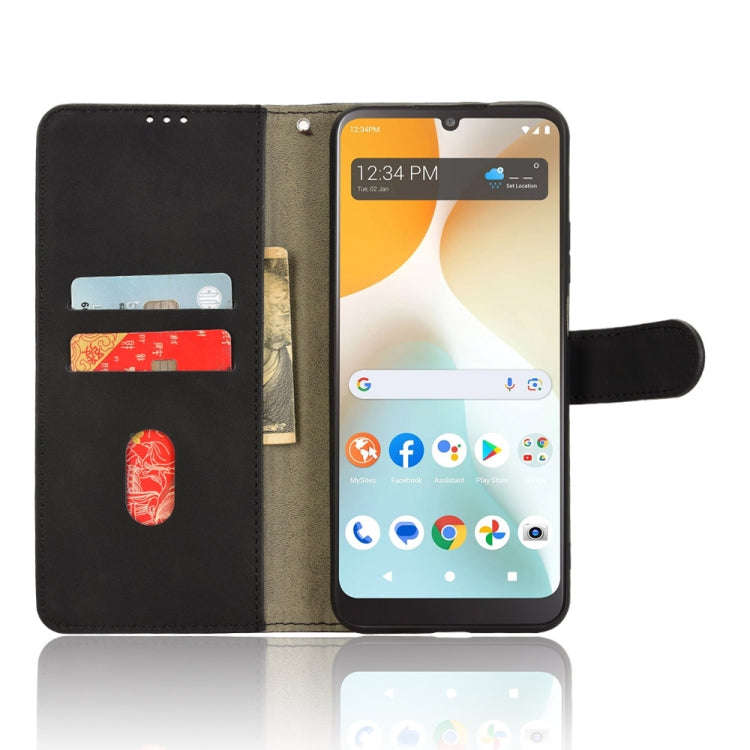 For BLU View 5 Pro Skin Feel Magnetic Flip Leather Phone Case(Black)