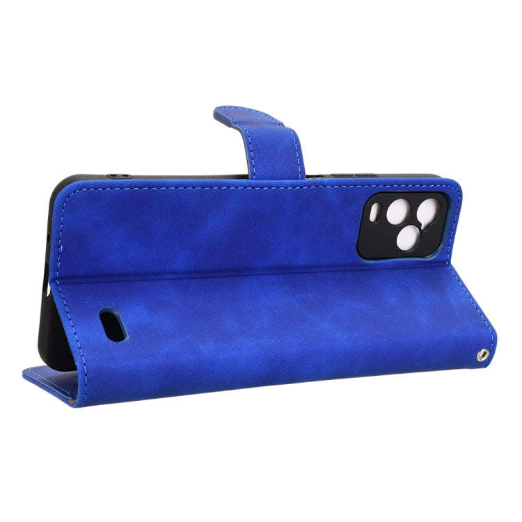 For BLU View 5 Pro Skin Feel Magnetic Flip Leather Phone Case(Blue)