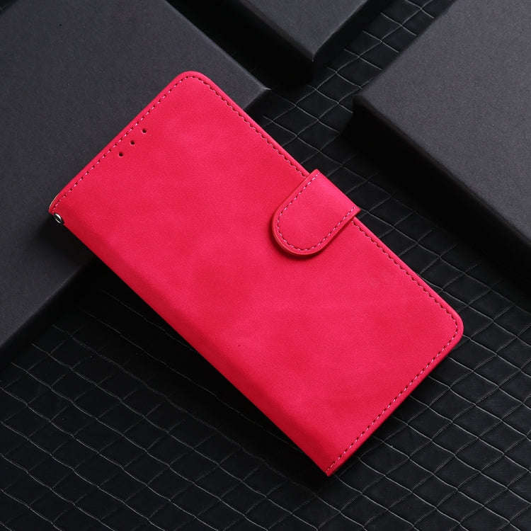 For BLU View 5 Pro Skin Feel Magnetic Flip Leather Phone Case(Rose Red)