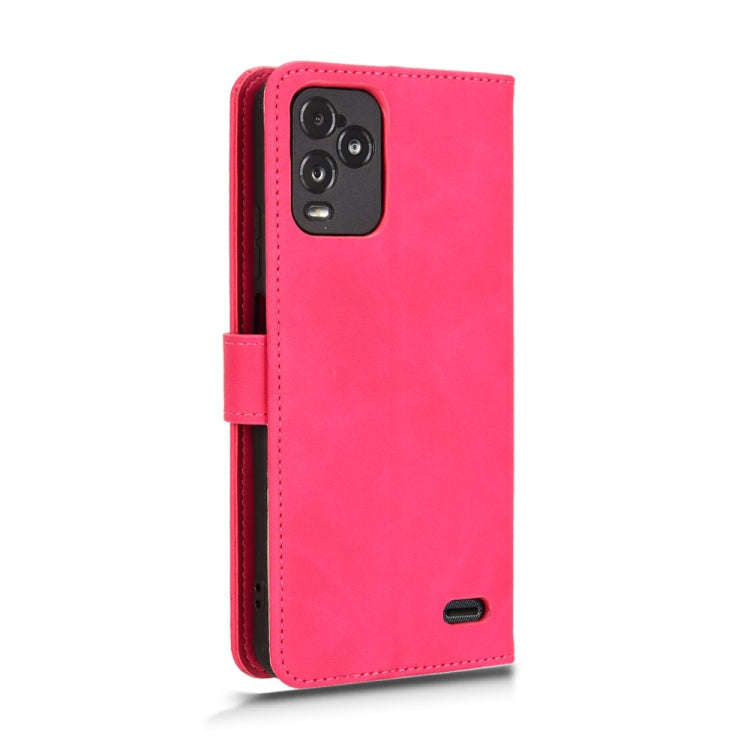 For BLU View 5 Pro Skin Feel Magnetic Flip Leather Phone Case(Rose Red)