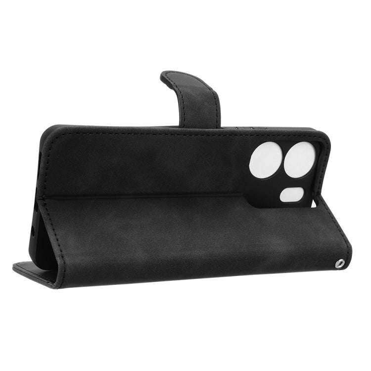 For BLU View 5 Skin Feel Magnetic Flip Leather Phone Case(Black)