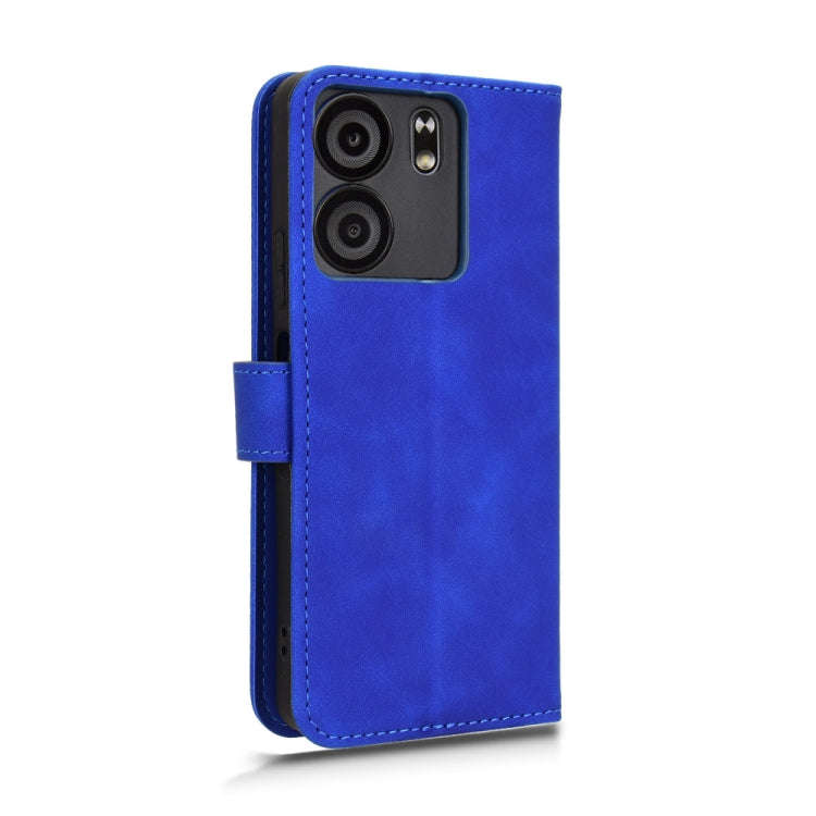 For BLU View 5 Skin Feel Magnetic Flip Leather Phone Case(Blue)