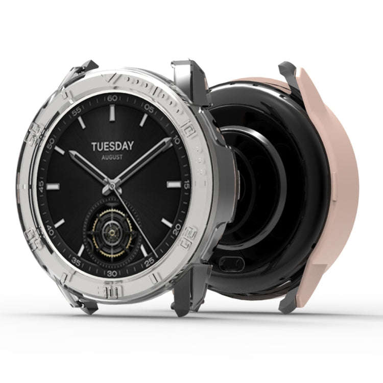 For Xiaomi Watch S3 Half Package Scale PC Watch Protective Case(Transparent)