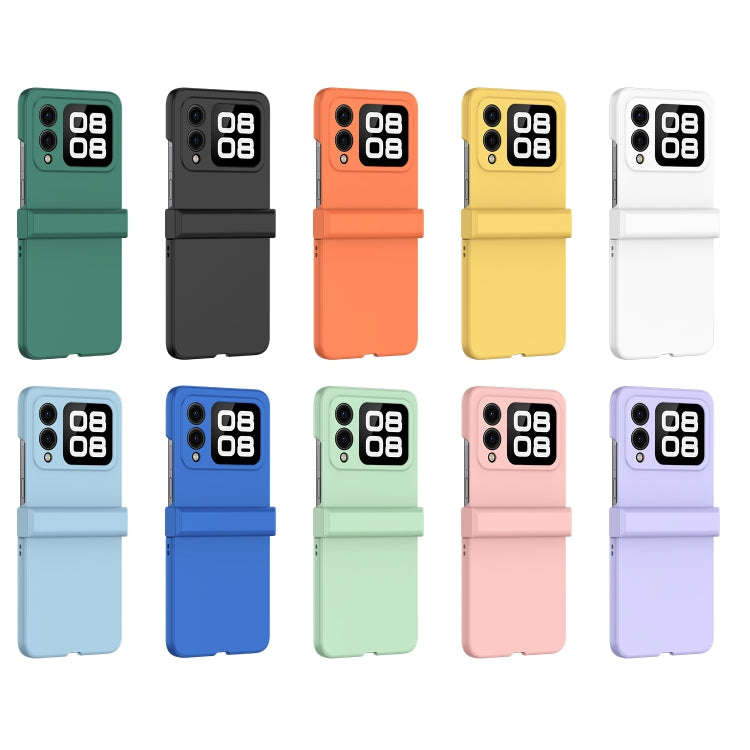 For Huawei nova Flip Three-stage Hinge Skin Feel PC Phone Case(White)