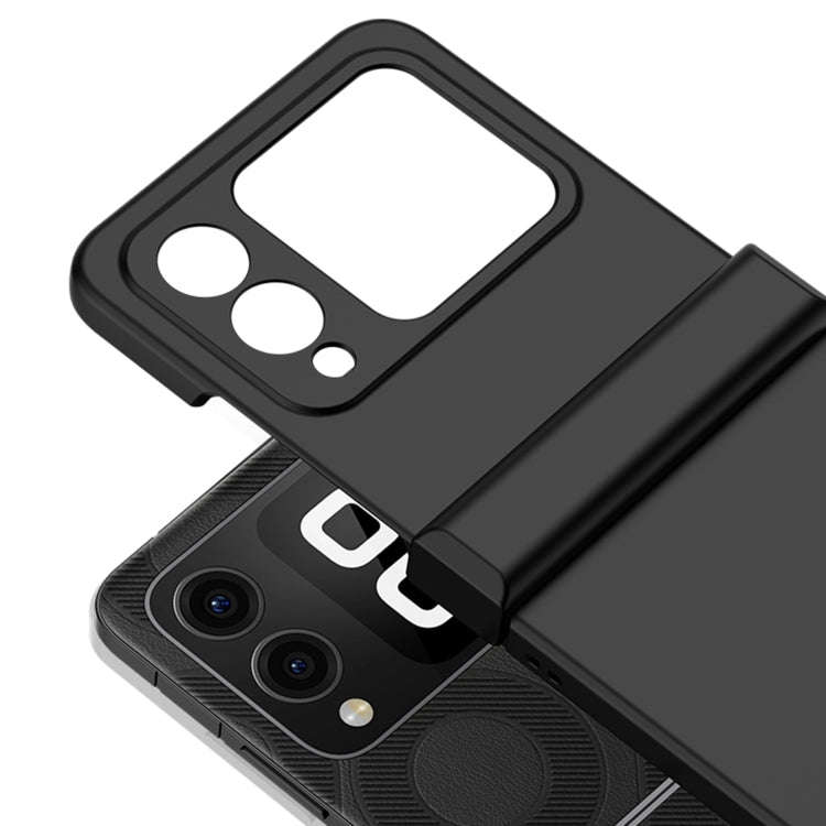 For Huawei nova Flip Three-stage Hinge Skin Feel PC Phone Case(White)