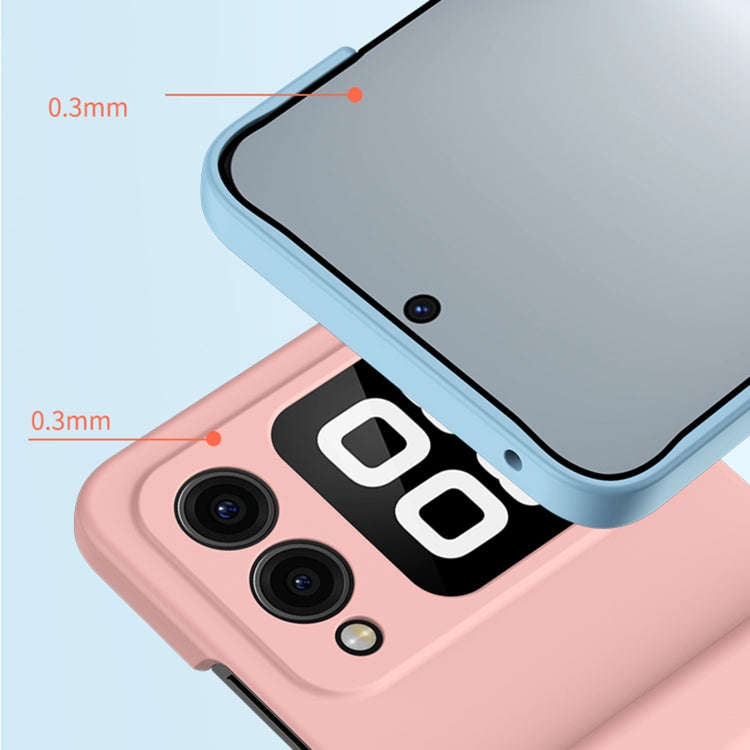 For Huawei nova Flip Three-stage Hinge Skin Feel PC Phone Case(White)