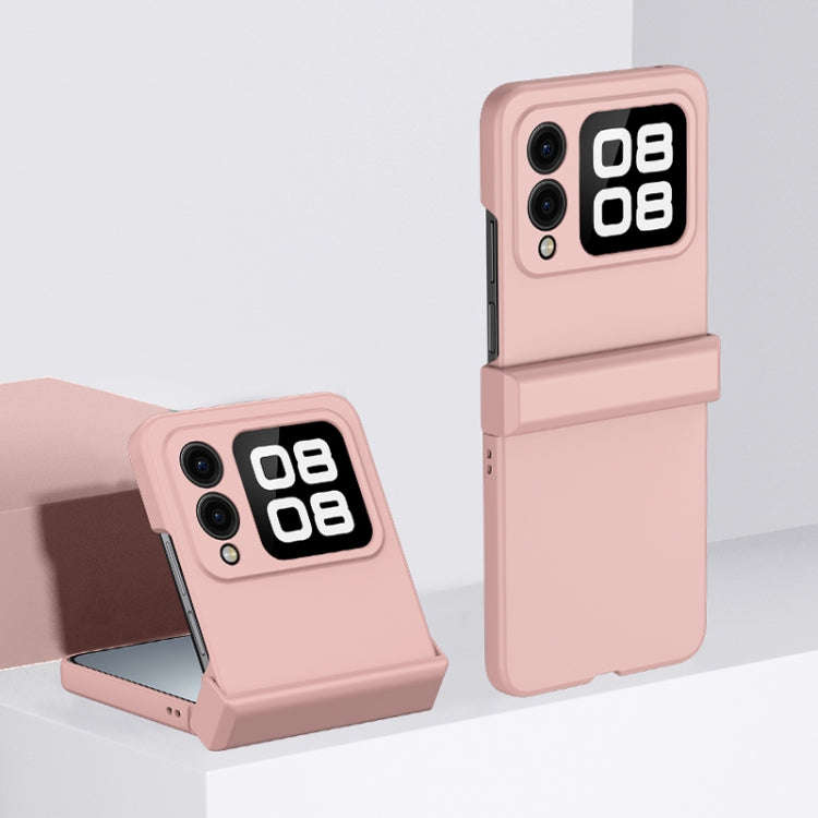 For Huawei nova Flip Three-stage Hinge Skin Feel PC Phone Case(Pink)