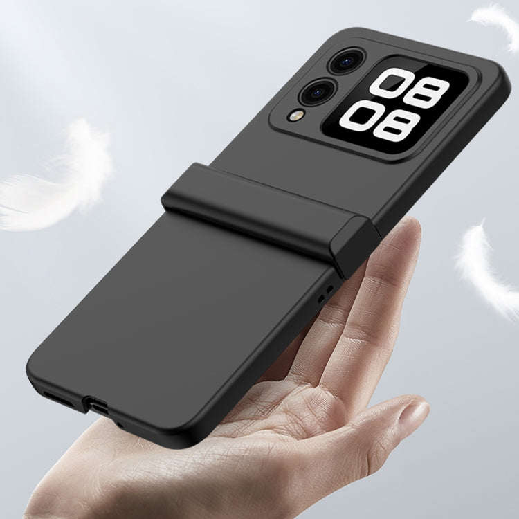 For Huawei nova Flip Three-stage Hinge Skin Feel PC Phone Case(Black)